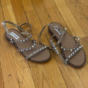 Steve Madden Women's Brown Studded Sandals